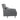 Daybed med arme i antracit