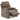 Lænestol med manuel funktion i mikrofiber taupe