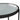 Accent bord i glas og stel i metal sort
