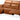 3 pers. 1 hvilestol venstre elektrisk cognac