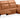 3-personers sofa med 1 elektrisk hvilestol i Cognac PU