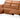 3 pers. sofa med 1 manuel hvilestol i Cognac PU