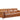 3 pers. sofa med 2 manuelle hvilestole i Cognac PU