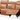 3 pers. sofa med 2 manuelle hvilestole i Cognac PU