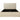 Sengeramme 140x200 cm i beige hørlook