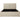 Seng 140x200 cm med 4 skuffer i beige hør