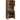 Højskab med 4 låger og 2 skuffer i eg sort metal