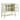 Vitrineskab med 2 låger i MDF Hvid