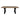 Sofabord Toulon - Smoked outlet 70x120