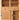 Highboard 2+2 låger 2 skuffer Bejdset voks