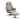 Villads stol inkl. fodskammel Loft stof, sten/sort metal