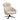 Archie loungestol, Aragon stof, beige/sort metal