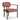 Lingus loungestol, Wave stof, beige/sorte metalben