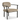 Lingus loungestol, Wave stof, beige/sorte metalben