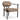 Lingus loungestol, Wave stof, beige/sorte metalben