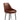 Mike spisebordsstol, semianilinlæder, cognac/sort metal