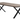 Atlantic 40 mm spisebord 95x260 cm, massiv eg/naturolie/vildkant/sort metal