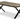 Atlantic 60 mm spisebord 100x220 cm, massiv eg, FSC/naturolie/vildkant/sort metal