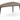 Bali sofabord L 105x70x52 cm, massiv eg/røget