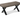 Borneo 40 mm sofabord 130x70 cm, massiv eg/røget/vild kant