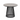 Samos sofabord Ø60 cm, HPL terrazzo beige/kegleformet fod, sort metal