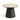 Paros sofabord Ø60 / H43 cm, HPL beige/anodisk brun base