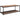 Sofabord med sort metalstel eg look