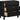 Kommode med 3 skuffer i Pine Black