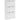 Skoopbevaring med 3 klapdøre i træ ser hvid ud