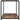 Endebord med sort metal stel eg