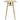 Barbord 100x90 cm 4 pladser i Natur MDF Eg