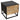 Natbord med 1 dør i Mango Wood Black