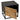 Natbord med 1 dør i Mango Wood Black