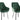 Lænestol 2 Pack i Velvet Dark Green