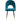 Stol 2 Pakke i Velvet Petrol