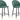 Barchair 2 Pack Mørkegrøn