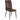Stol i brunt mikrofibermetal 2 stk