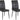 Stol i antracit mikrofiber metal 2 stk