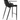Barstol Model Liva - sort kernelæder/PU - sort metal - sædehøjde 75 cm