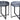 Harvard sidebord med marmorbakke
