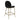 Polstret bordskammel i Velvet Black
