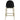 Polstret bordskammel i Velvet Black