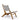 Hundevad Alberte loungestol - Massiv teak - natur reb