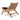 Hundevad Alberte loungestol - Massiv teak - skind