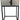 Mitra natbord sort  40x30x61.5 cm
