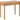 Langley skrivebord naturlig  100x50x75 cm
