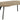Zalida spisebord naturlig  Ø120/210x75 cm