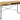 Seaford skrivebord naturlig  140x58x76 cm