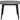Roxby spisebord sort  Ø140x76 cm