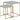 Alisma indskudsbord hvid  45x45x50 cm